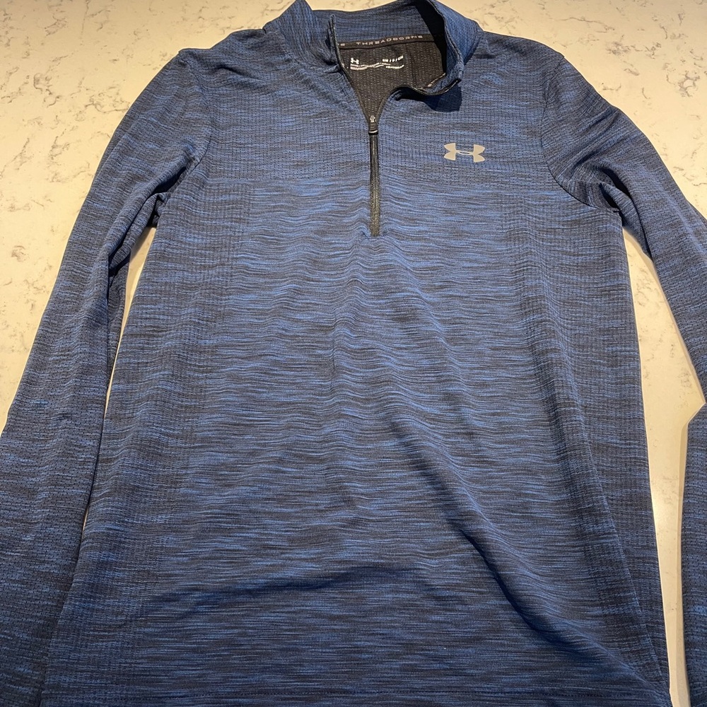 Mens Under Armour Quarter Navy Quarter Zip